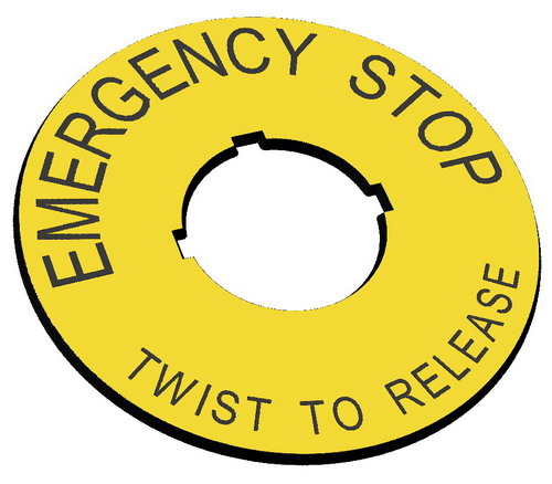 Emergency Stop - Twist to Release